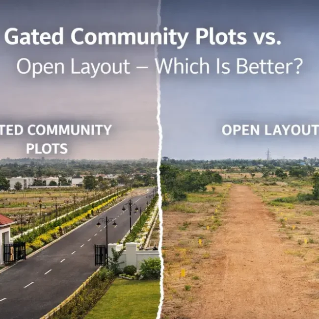 Best Plots in Kompally: Gated Community vs. Open Layout