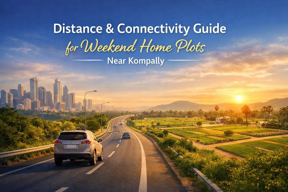 Distance & Connectivity Guide for Weekend Home Plots Near Kompally